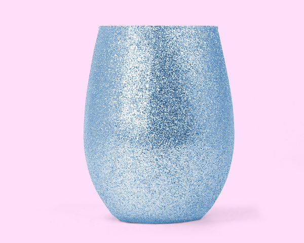 Glitter Stemless Wine Glass